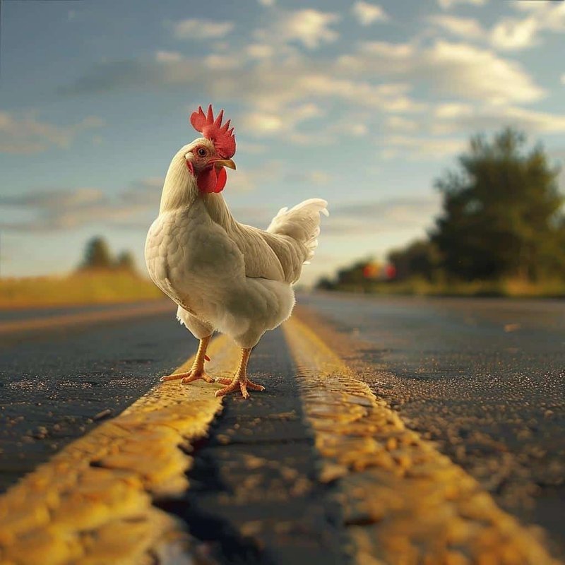 Chicken road in Netherlands